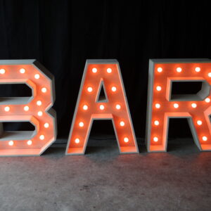 Letters “BAR”