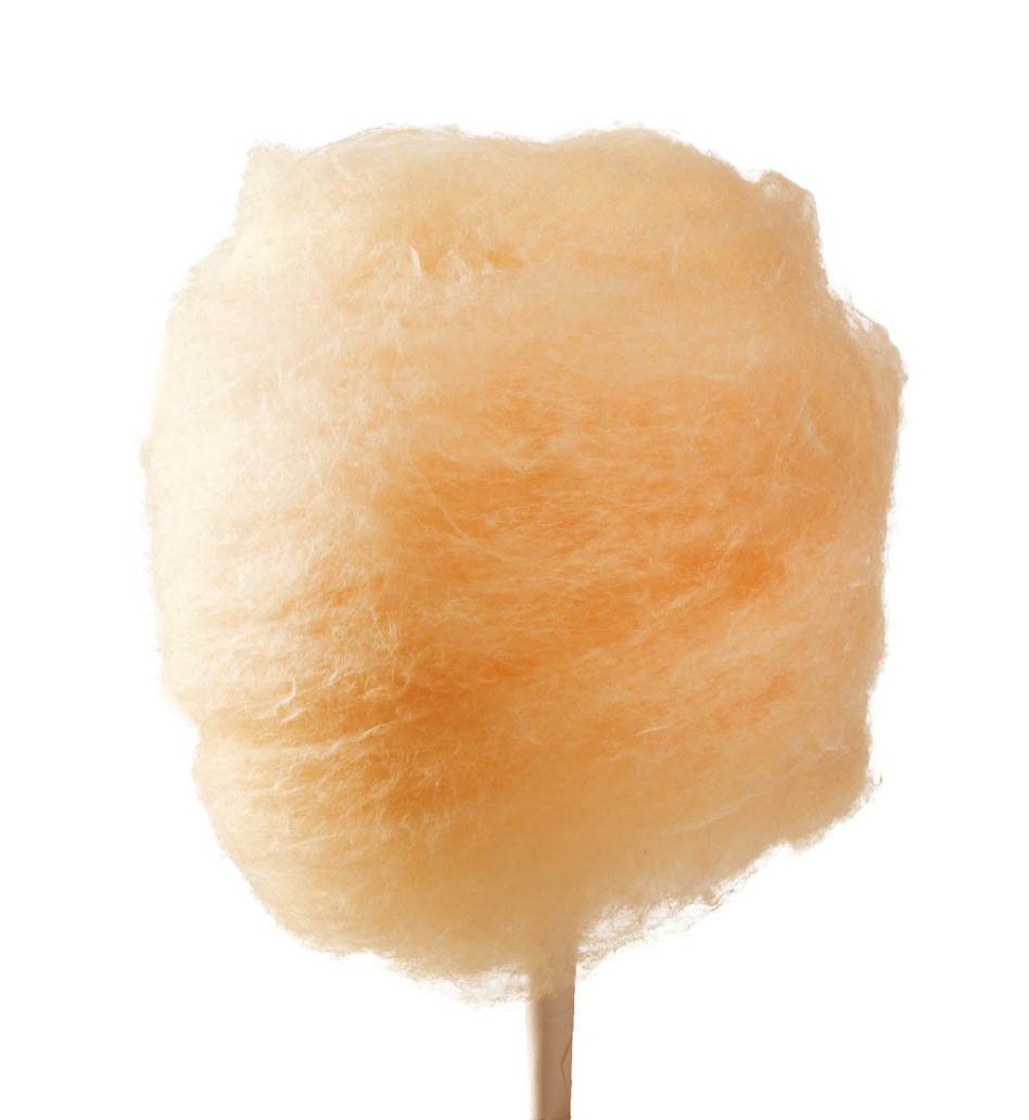 Suikerspin pakket ORANJE (sinaasappel) +- 25 porties