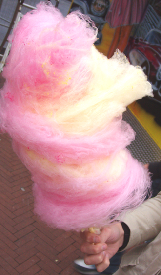 Suikerspin pakket ROZE ( aardbei) +- 50 porties