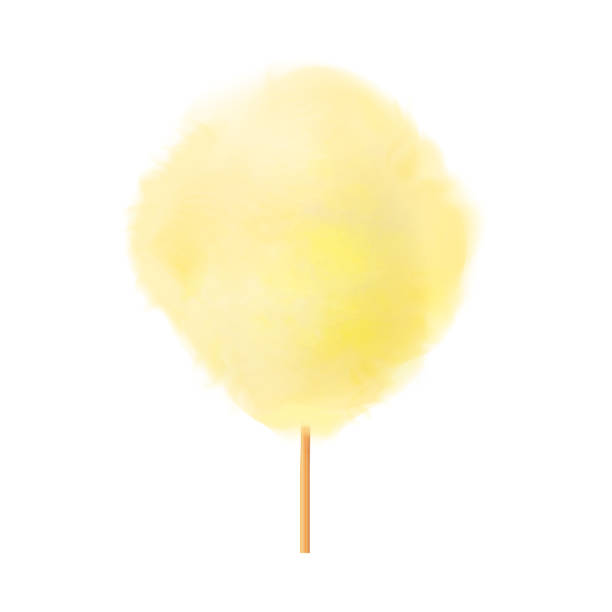 Suikerspin pakket GEEL (banaan) +- 50 porties