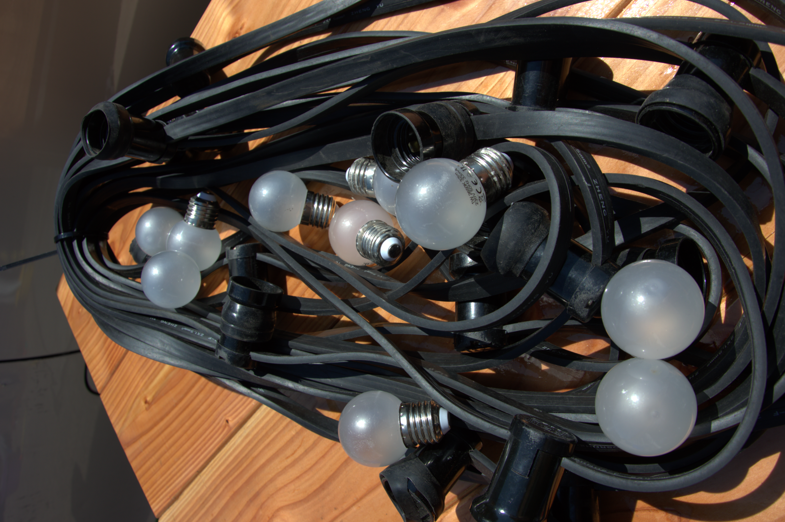 Prikkabel 20m LED wit